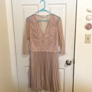 Large Dusty Rose Lace Dress